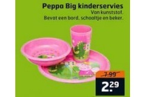 peppa big kinderservies