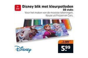 disney blik met kleurpotloden