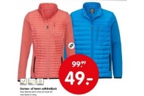 dames of heren softshelljack