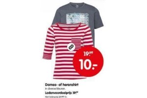 dames of herenshirt