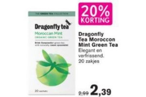 20 korting dragonfly tea moroccon mint green tea