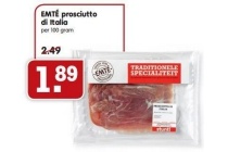 emte prosciutto di italia