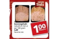 onze trots boerengehakt