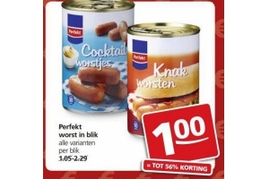 perfekt worst in blik