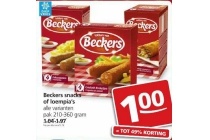 beckers snacks of loempia s