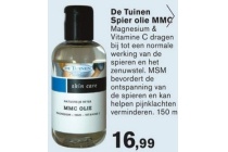 de tuinen spier olie mmc