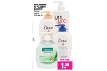 dove unicura of palmolive handzeep