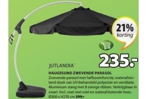 Jutlandia Haugesund Zwevende Parasol €235,- -