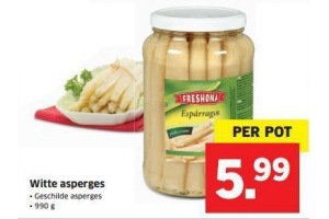 witte asperges