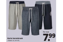 korte herenbroek plus size