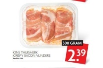 crispy bacon vlinders