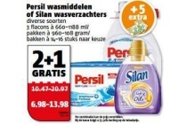 persil wasmiddelen of silan wasverzachters