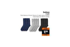 sokken 3 pack