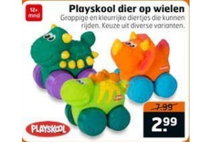 playskool dier op wielen