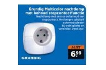 grundig multicolor nachtlamp met behoud stopcontact functie