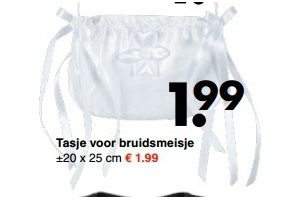 tasje voor bruidsmeisje