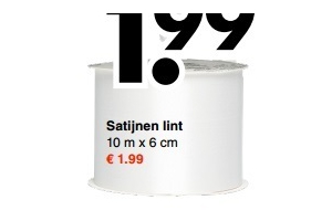 satijnen lint