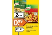 knorr droge mixen en sauzen