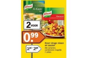 knorr droge mixen en sauzen