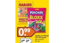 haribo en maoam 120 300 gram