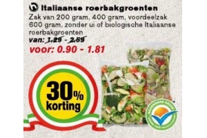 italiaanse roerbakgroenten