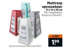 multirasp opvoubaar 21 x 14 x 10 cm