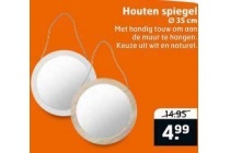 houten spiegel