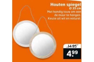 houten spiegel