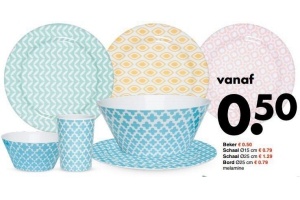 servies vanaf eur0 50