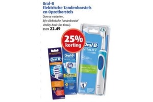 oral b elektrische tandenborstels en opzetborstels 25 korting voor eur22 49