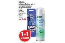 gillette scheerschuim gel of wegwerpmesjes