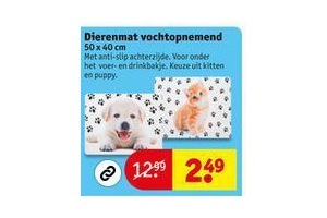 dierenmat vochtopnemend