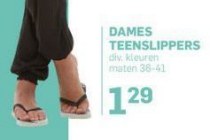 dames teenslippers