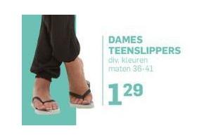 dames teenslippers