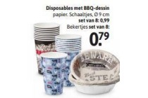 disposables met bbq dessin
