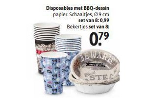disposables met bbq dessin