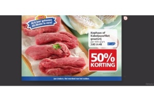 kophaas of kabeljauwfilet graatvrij