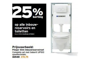 alle inbouw reservoirs en toiletten