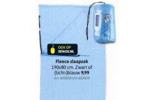 fleece slaapzak 190x80 cm zwart of licht blauw eur9 99