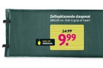 zelfopblazende slaapmat 180x50 cm ook in grijs of zwart eur9 99