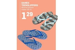 dames teenslippers