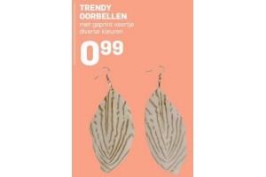 trendy oorbellen