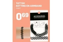 tattoo ketting en armband