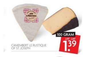 camembert le rustique of st joseph voor eur1 39
