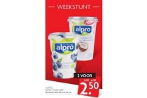 alpro soya toghurt 2 voor eur2 50