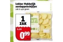 lekker makkelijk aardappelschijfjes