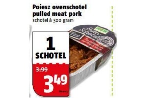 poiesz ovenschotel pulled meat pork
