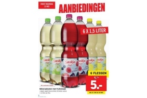 mineraalwater met fruitsmaak