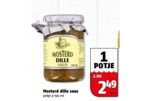 mosterd dille saus