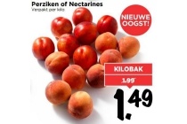 perziken of nectarines